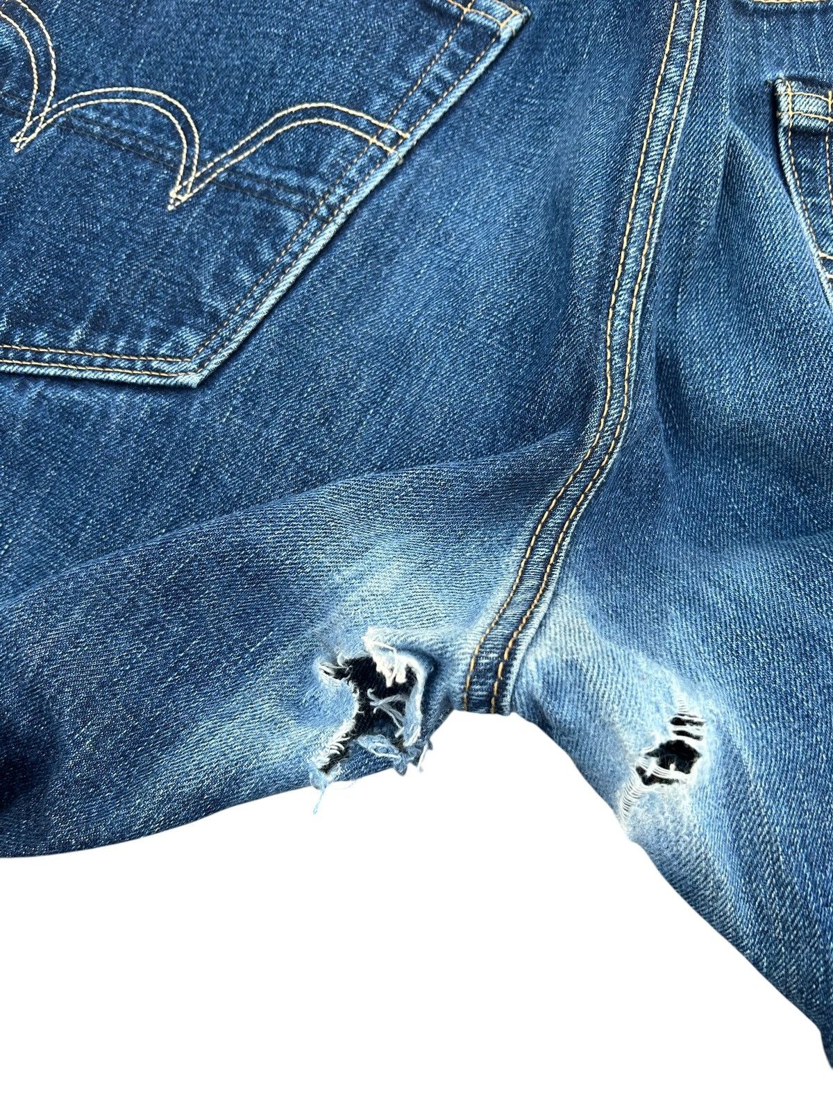 Kapital Vintage Edwin 505Z Selvedge Distressed Denim Jeans Size US 38 / EU 54 - 12 Thumbnail