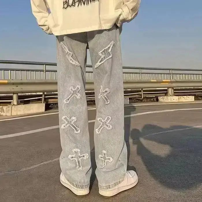 Japanese Brand × Jean Men Jeans Loose High Street Vibe Denim Size US 32 / EU 48 - 6 Thumbnail