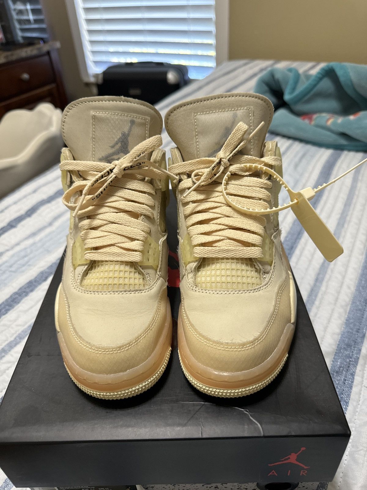Jordan Brand × Off-White OFF WHITE JORDAN 4s Size US 7.5 / EU 40-41 - 2 Thumbnail