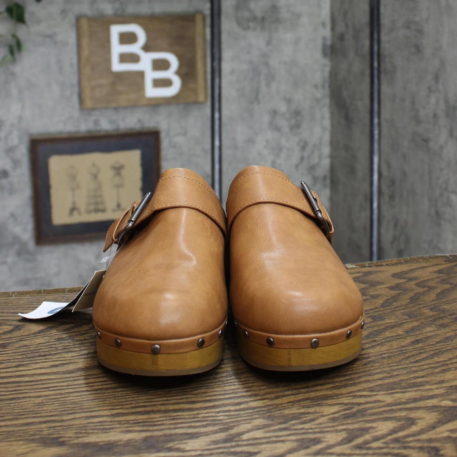 Designer NWT Universal Thread Clog Heels 87931710 Tan Brown 12M 12 M Size US 12 / IT 42 - 3 Thumbnail