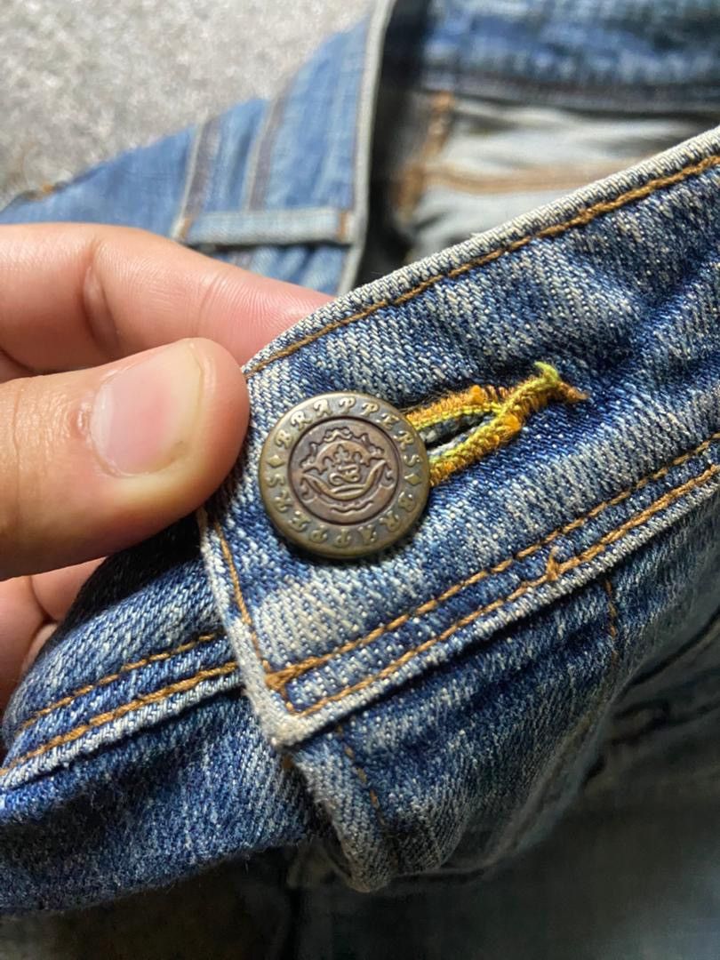 Japanese Brand Brappers Brand Flare Denim Jeans (153) Size 29" - 3 Thumbnail