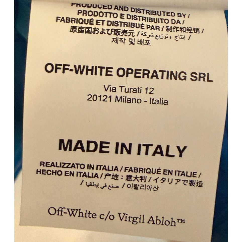 Off-White Off White NWT Women's Blue-White Cady Oversized Blazer Size L / US 10 / IT 46 - 5 Thumbnail