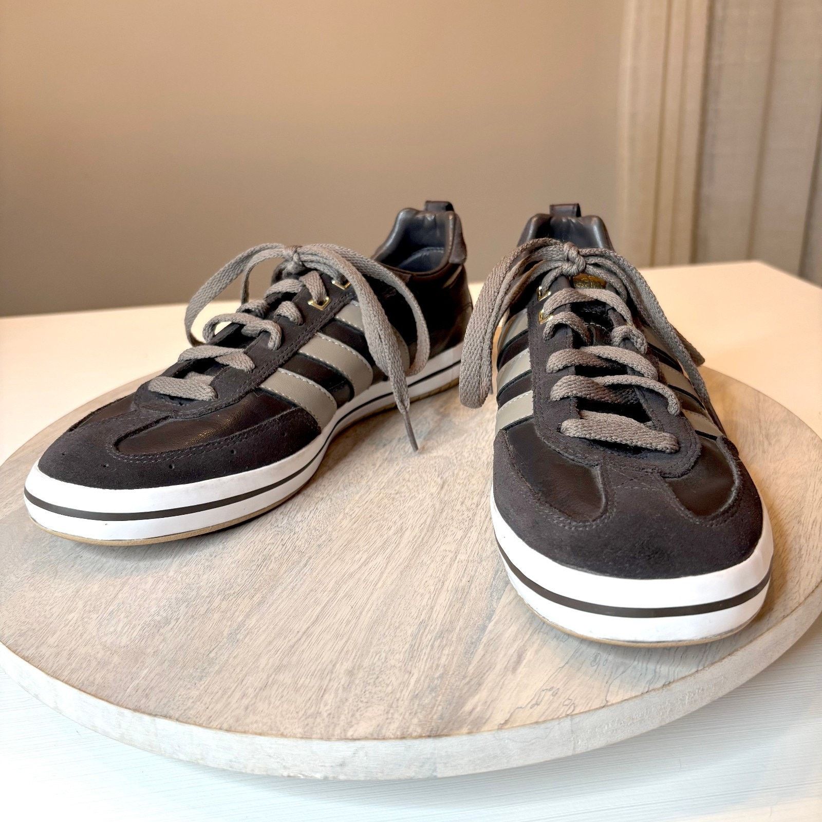 Adidas Adidas G03875 Men's Brown Sneakers Leather Shoes US Size 8.5 Size US 8.5 / EU 41-42 - 1 Thumbnail
