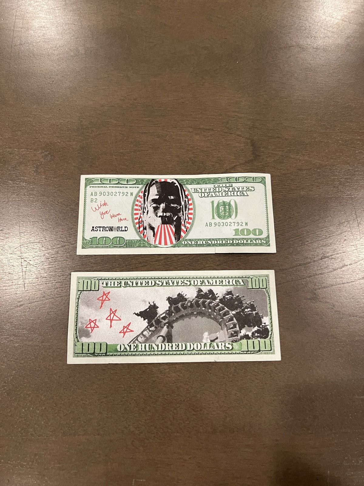 Travis Scott Travis Scott Astroworld 2x $100 Bill / 2x Season Pass Combo Size ONE SIZE - 8 Thumbnail