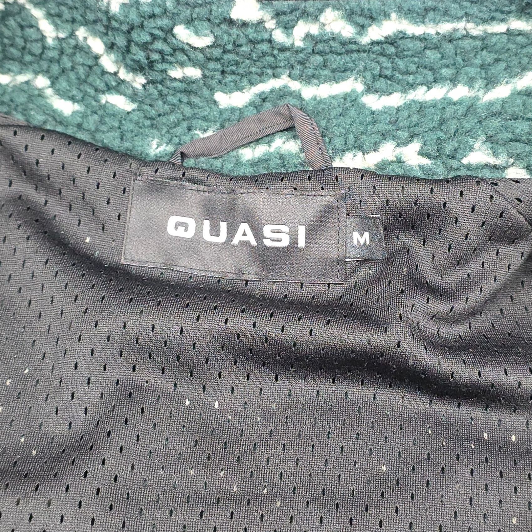 Vintage Quasi Skate Fleece Jacket Men Medium Green Abstract Skater Full Zip Jacket Regular Size US M / EU 48-50 / 2 - 6 Thumbnail