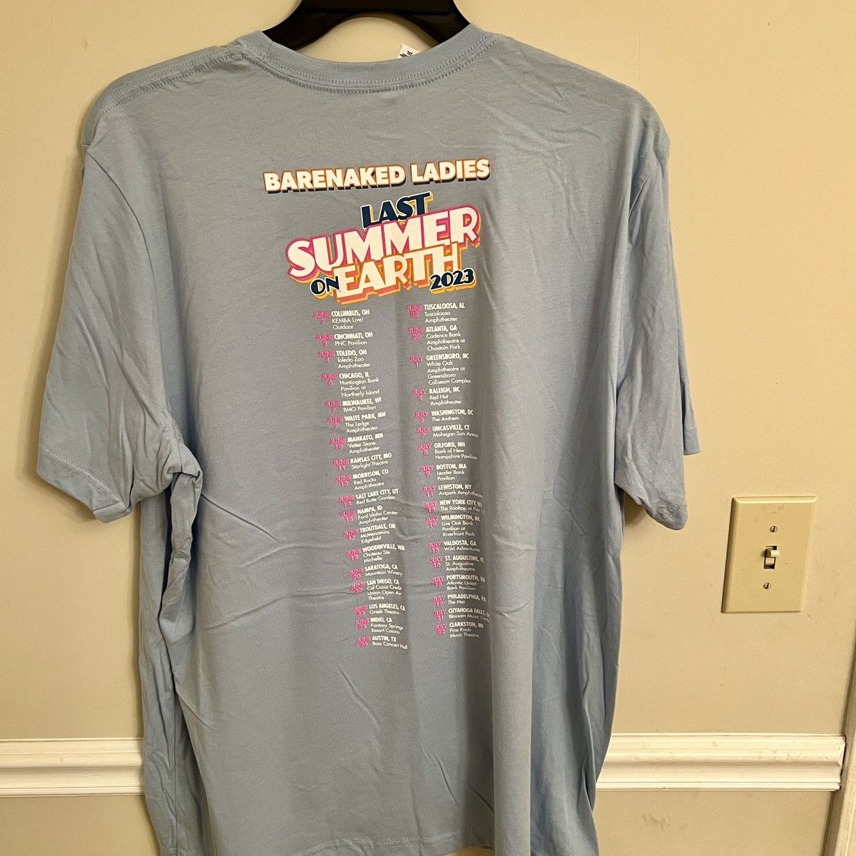 Canvas Barenaked Ladies 2023 Tour T-Shirt Last Summer On Earth Size US XXL / EU 58 / 5 - 5 Thumbnail