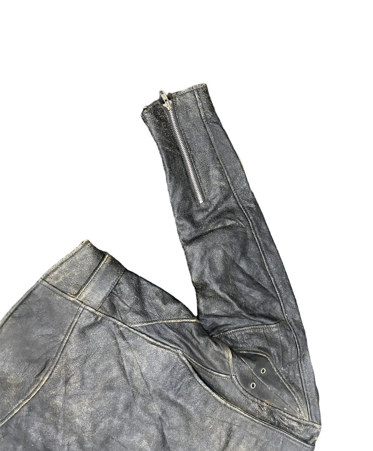 Kadoya ASYMMETRIC LEATHER JACKET PUNK MAGAZINE SEDITIONARIES RARE Size US M / EU 48-50 / 2 - 5 Thumbnail