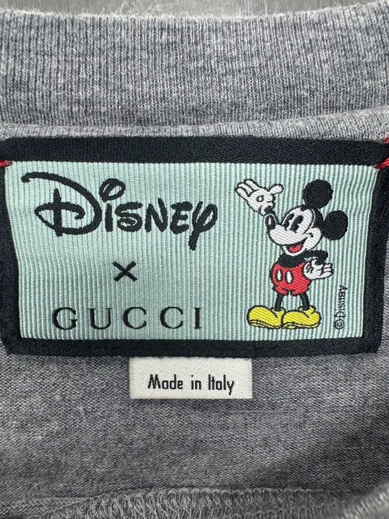 Gucci Gucci Gray Mickey belt letter logo short sleeve Size US L / EU 52-54 / 3 - 3 Thumbnail