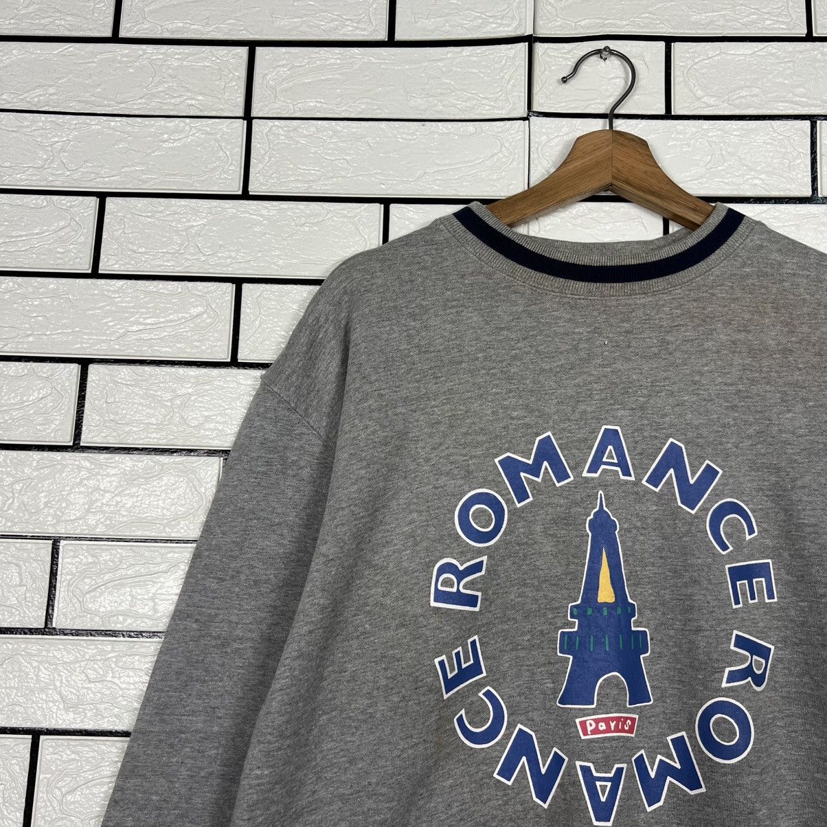 Vintage CasBis ROMANCE Paris Big Logo Crewneck Sweatshirt #3941-C180 Size US L / EU 52-54 / 3 - 3 Thumbnail