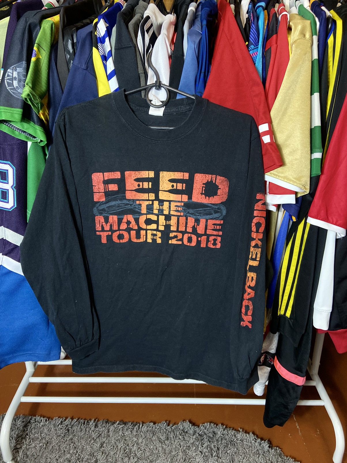 Band Tees × Vintage FEED THE MACHINE TOUR 2018 COTTON LONGSLEEVE BAND SHIRT Size US S / EU 44-46 / 1 - 1 Thumbnail