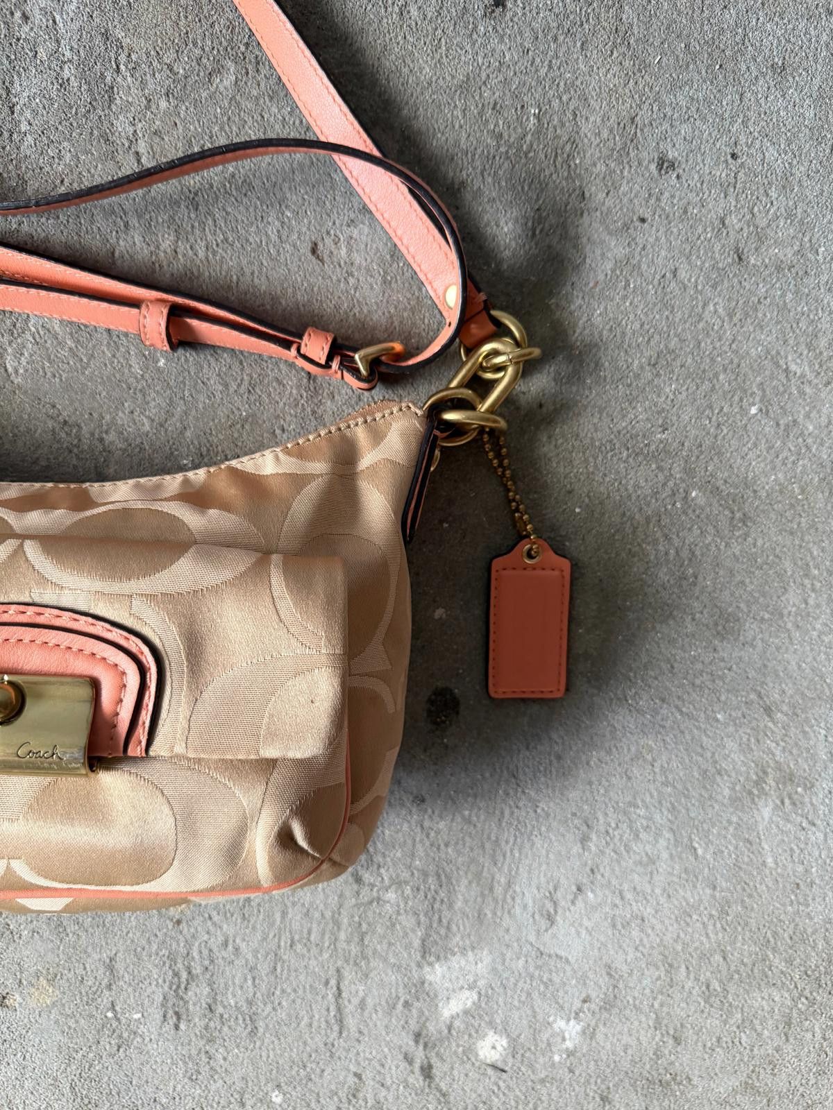 Coach Coach Signature Kristin Crossbody Bag Beige/Pink Size ONE SIZE - 5 Thumbnail