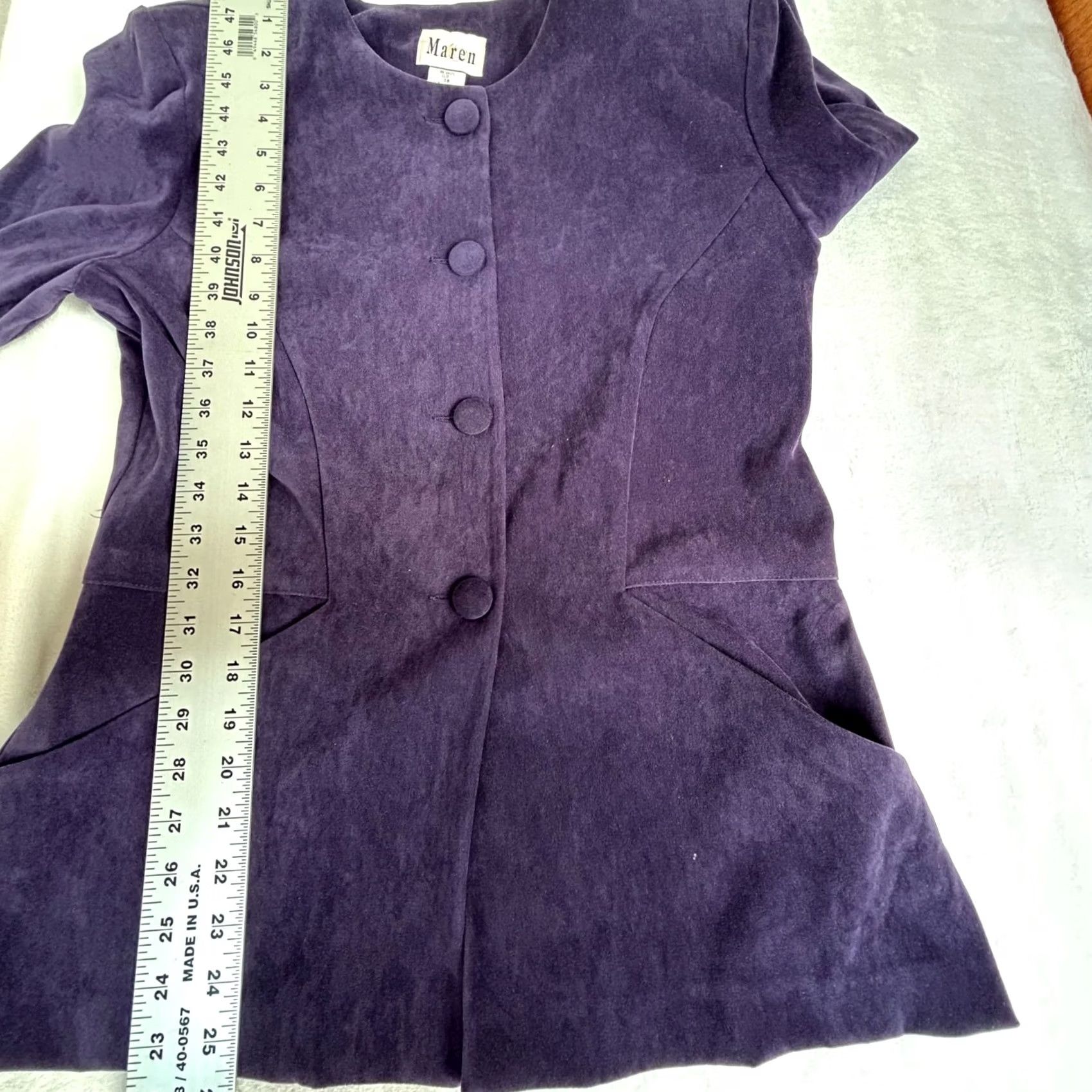 Vintage Maren Womens Water Repellent Plum Dress Blaze Jacket Jacket Size 10 New 20 Size L / US 10 / IT 46 - 7 Thumbnail