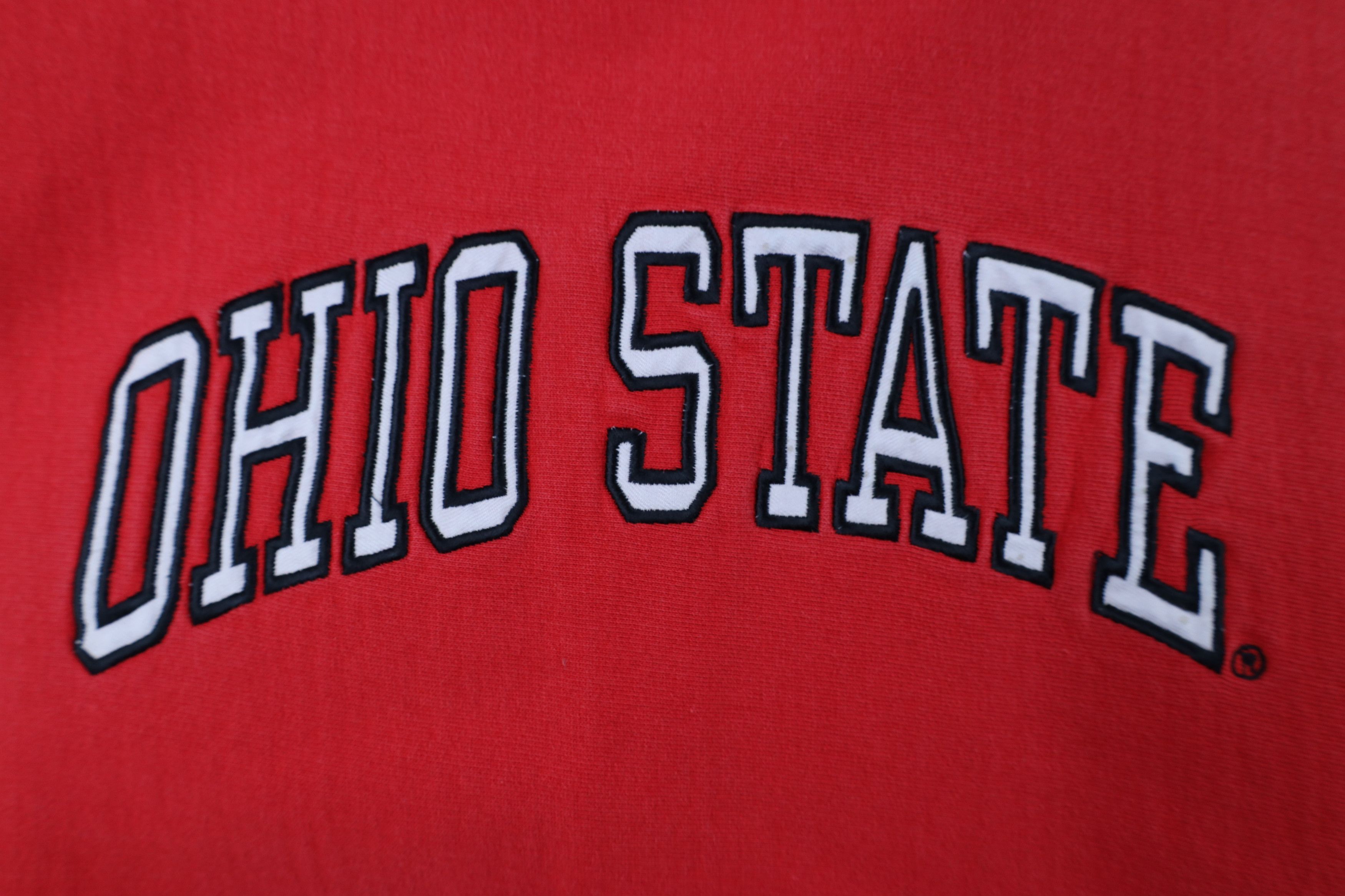 Vintage Vintage 90s Heavyweight Ohio State University Sweatshirt Red Size US XL / EU 56 / 4 - 5 Thumbnail