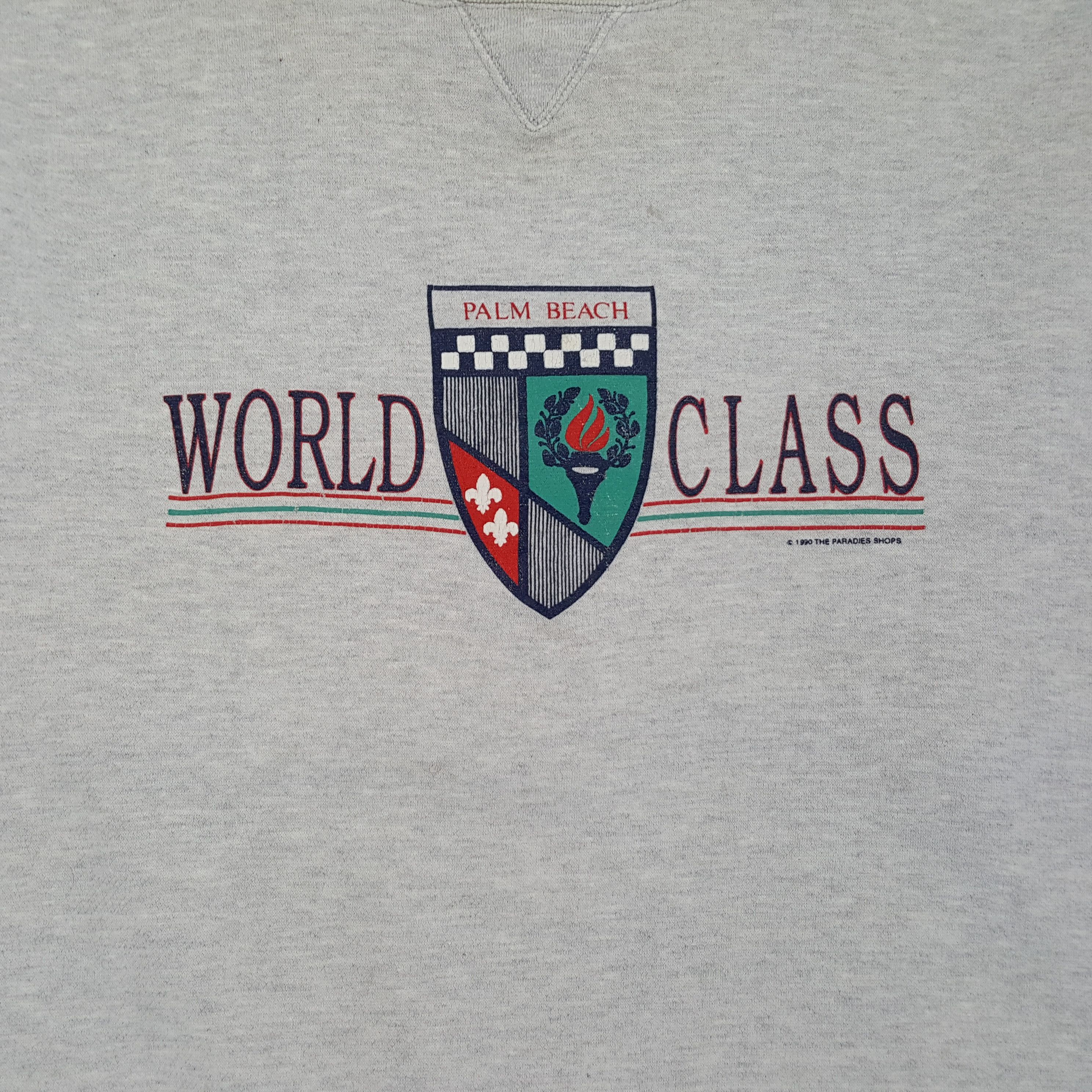 Vintage Vintage PALM BEACH WORLD CLASS Streetwear Sweatshirt Size US XL / EU 56 / 4 - 2 Thumbnail