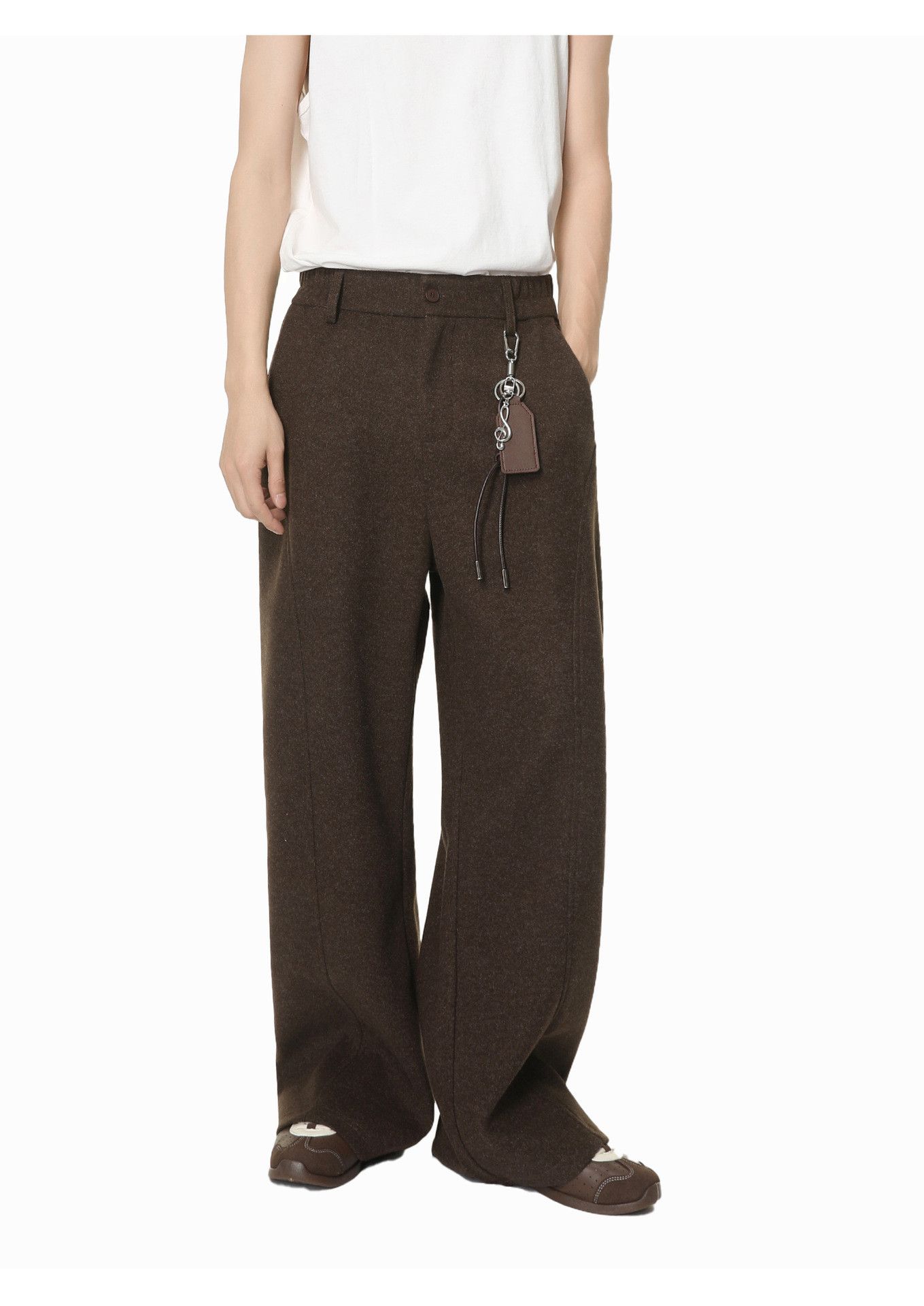 Japanese Brand Men's Retro Wide-Leg Straight-Leg Casual Trousers Size US 32 / EU 48 - 1 Thumbnail
