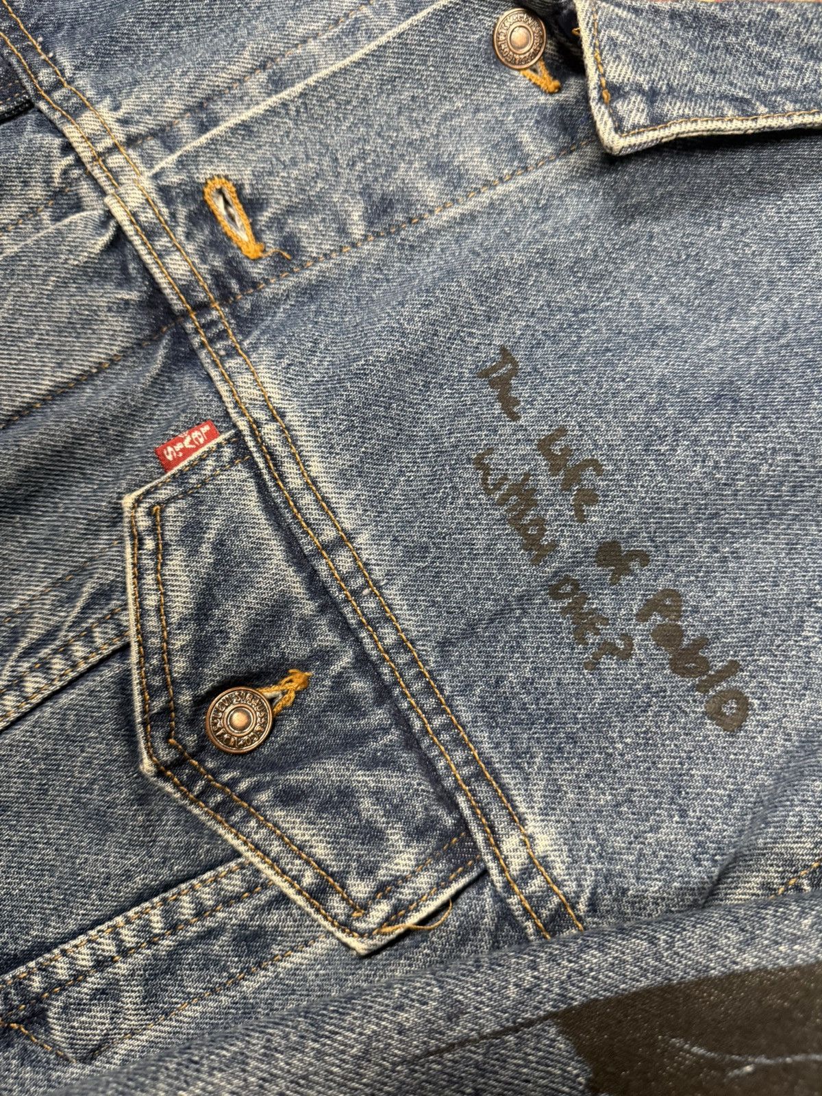 Levi's Crazy levis kanye west double layered aop jacket Size US XL / EU 56 / 4 - 2 Thumbnail