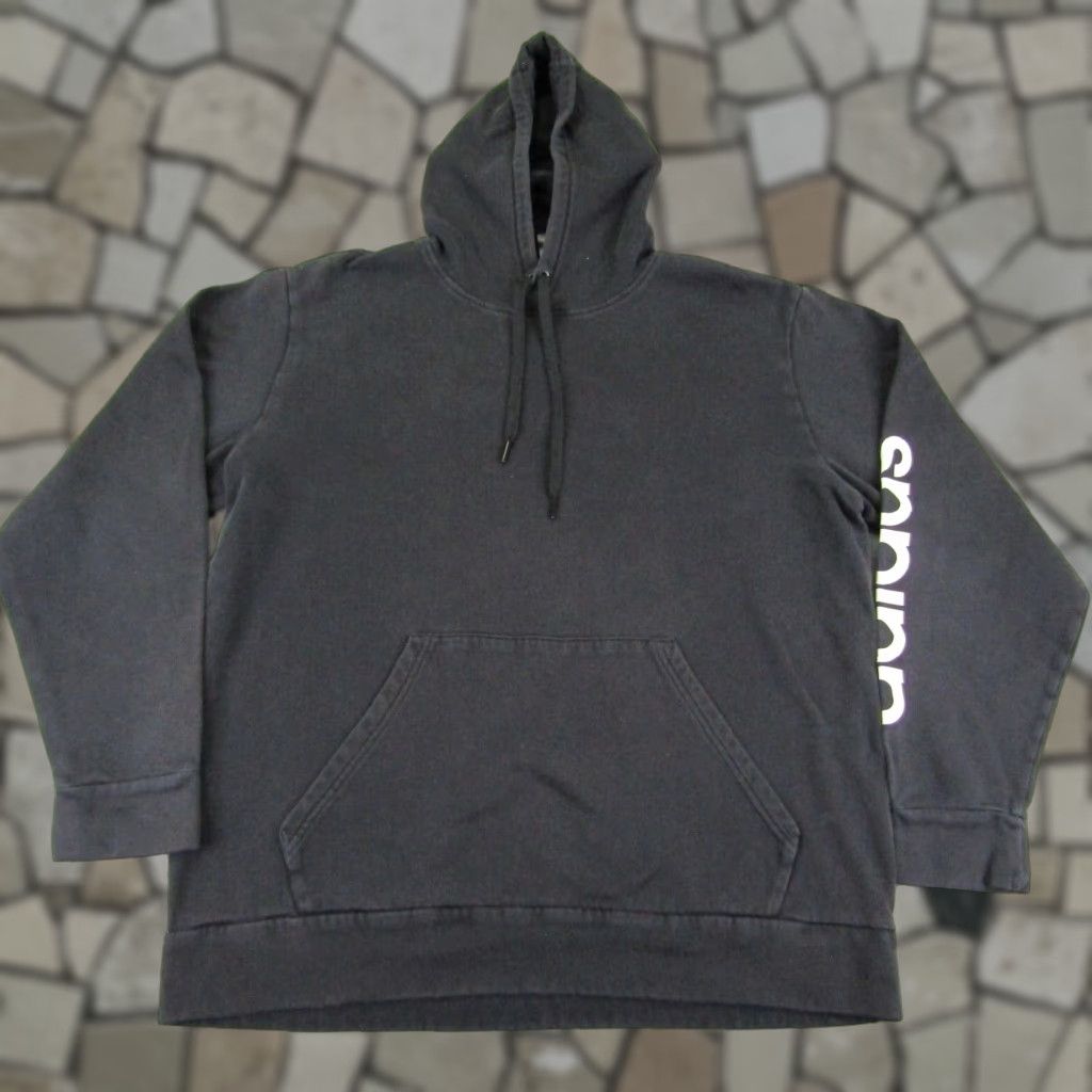 Adidas Adidas Hoodie Mens Large Black Pullover Sweatshirt Sleeve Zipper Logo Gym Pullover Casual Sports Size US M / EU 48-50 / 2 - 1 Thumbnail