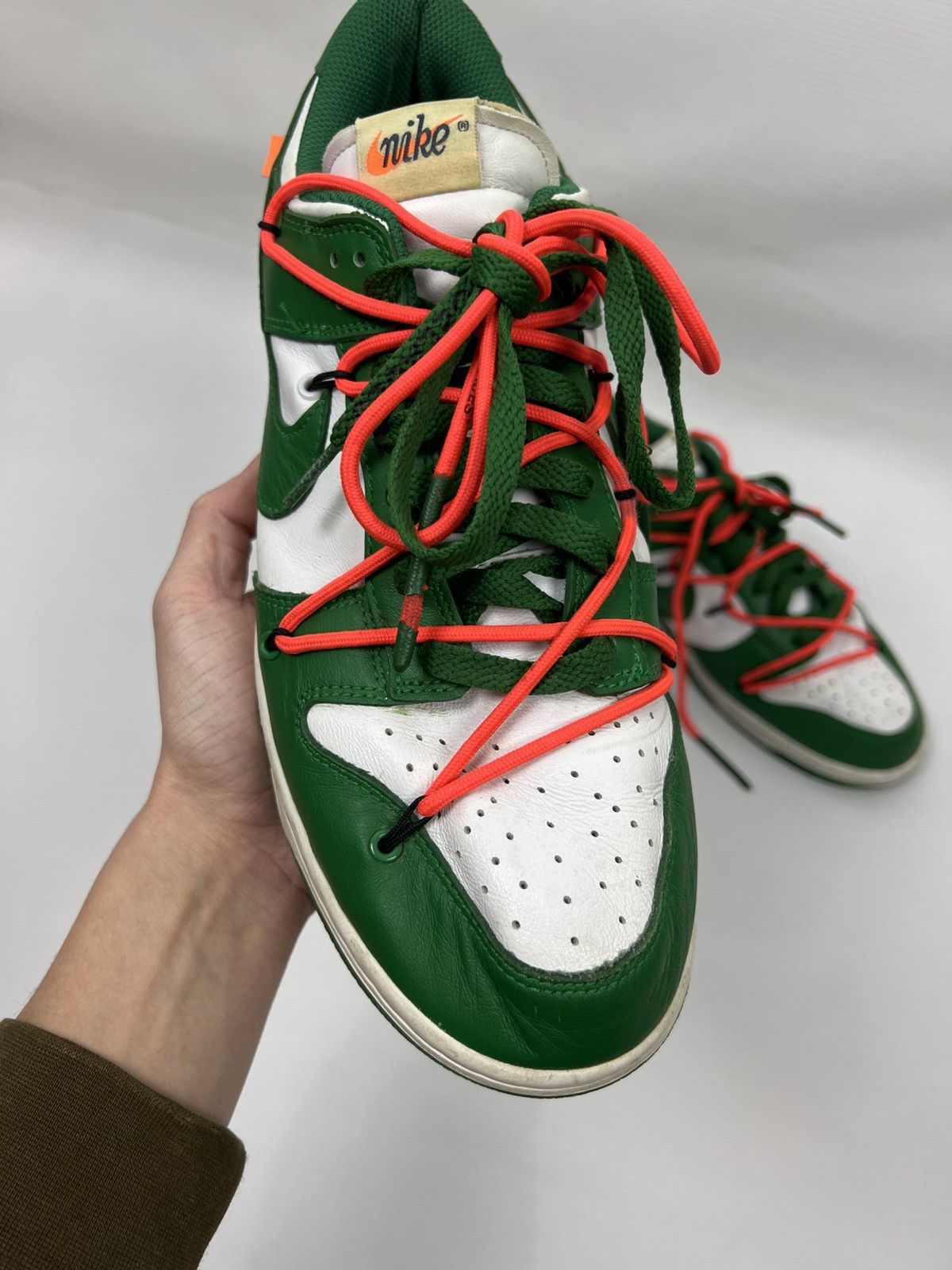 Nike × Off-White Nike Dunk Low Off White Pine Green size 11 Size US 11 / EU 44 - 3 Thumbnail
