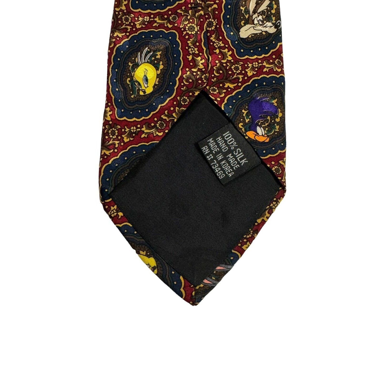 Vintage Looney Tunes Mania Portraits Bugs Bunny Daffy Necktie Size ONE SIZE - 5 Thumbnail