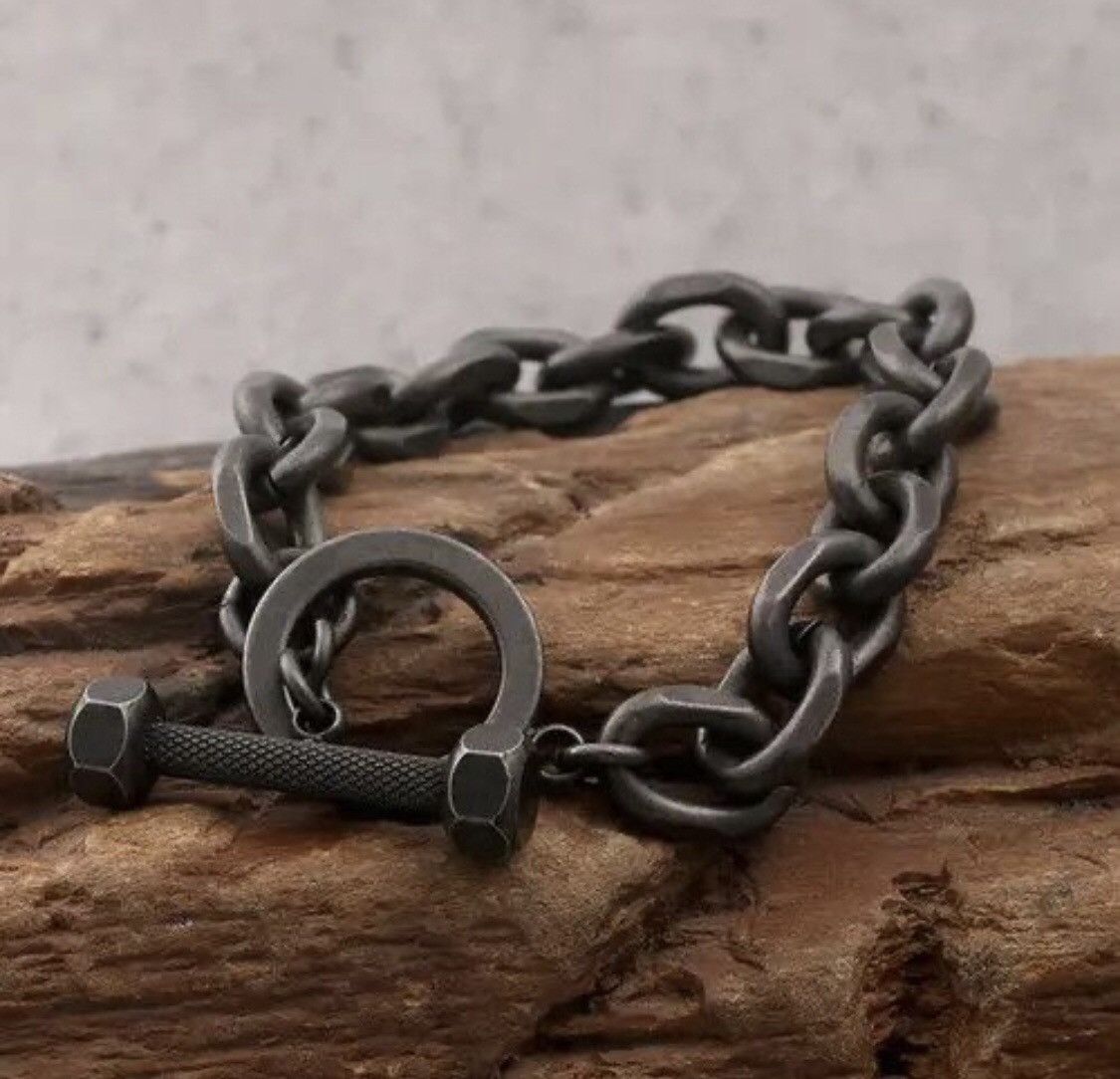 Japanese Brand Black Chain Bracelets Size ONE SIZE - 1 Thumbnail
