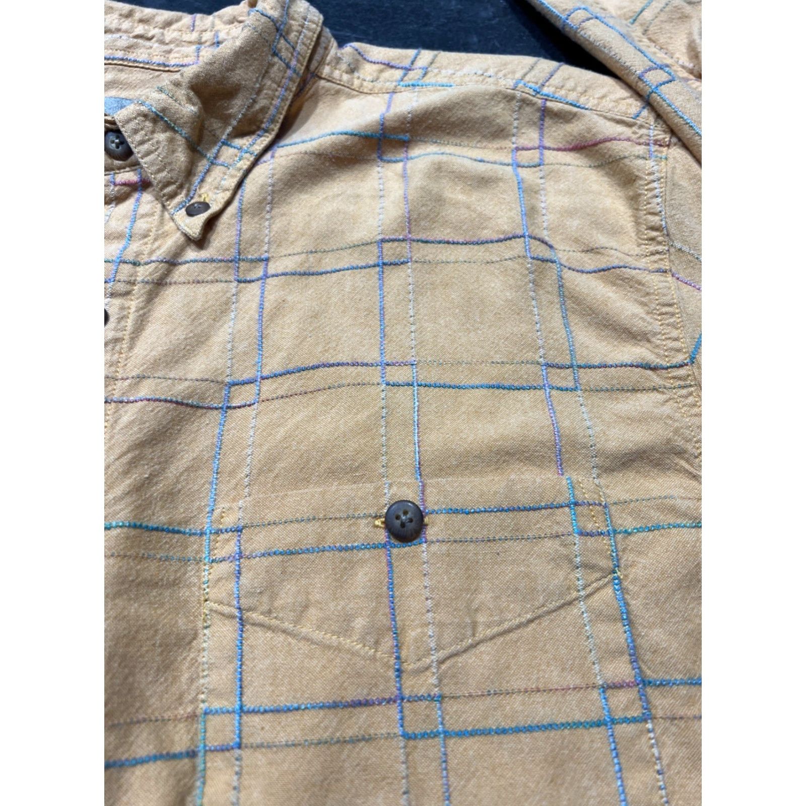 The Territory Ahead The Territory Ahead Shirt Mens L Plaid Button-Down Long Sleeve Pocket Multicolor Cotton Viscose Woven Regular Button-Up Collar-Down Size US L / EU 52-54 / 3 - 3 Thumbnail