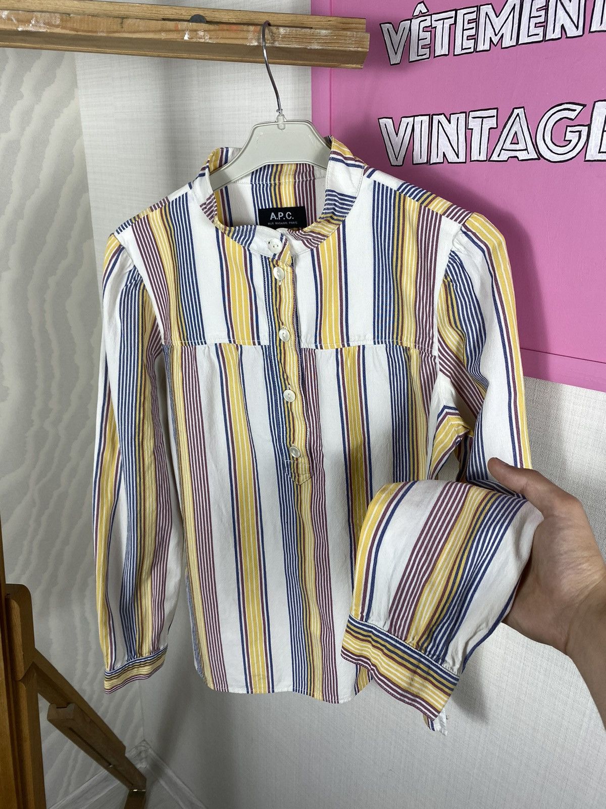 A.P.C. APC Blouse Long Sleeve Size S / US 4 / IT 40 - 6 Thumbnail