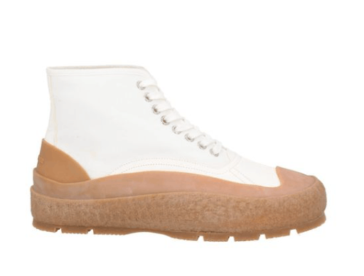 Jil Sander Jil Sander - Mens White Sneaker High Top Size US 11 / EU 44 - 1 Thumbnail