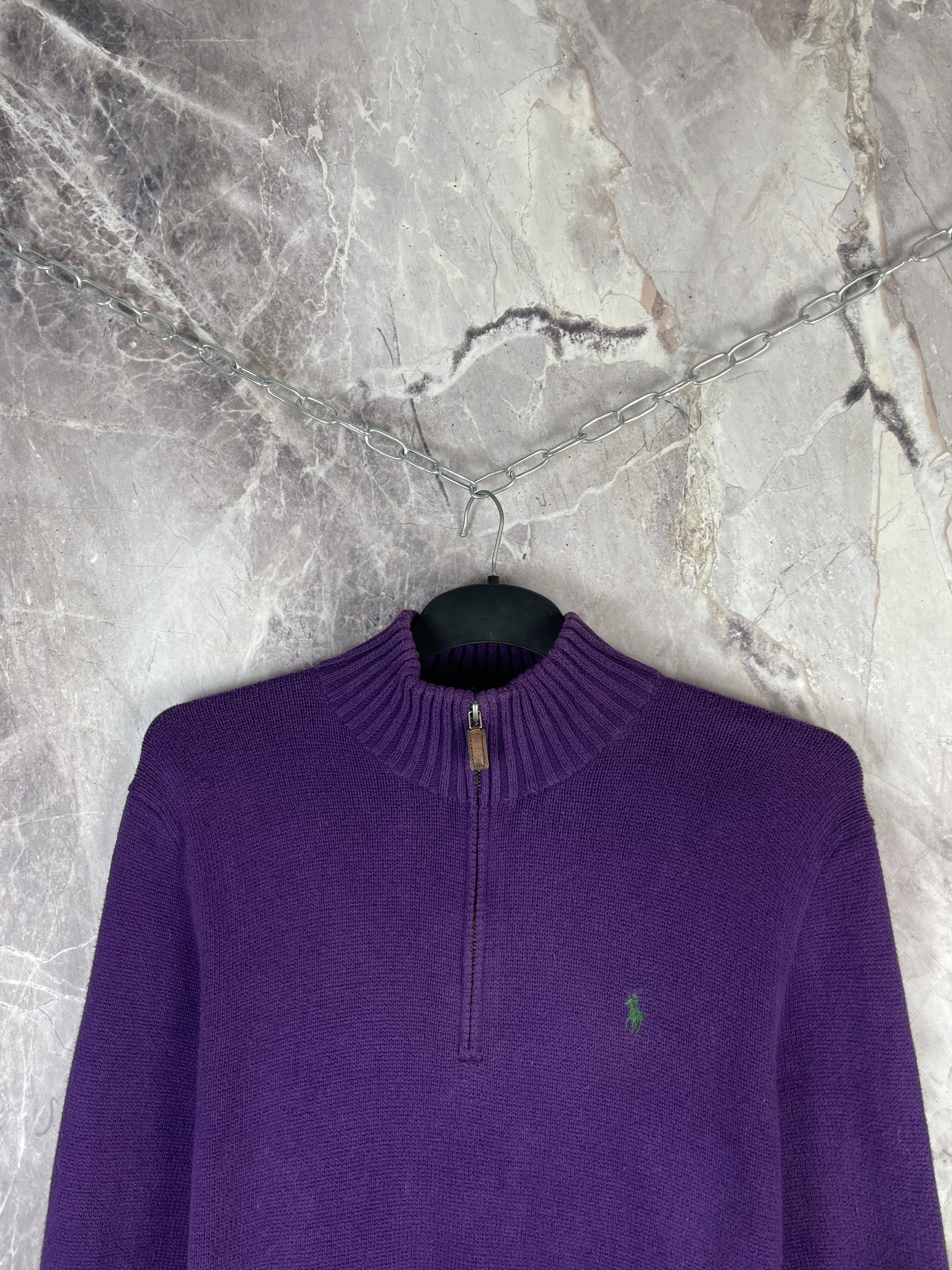 Polo Ralph Lauren Vintage Polo Ralph Lauren 1/4 Zip Knit Sweater Old Money Size US M / EU 48-50 / 2 - 2 Thumbnail