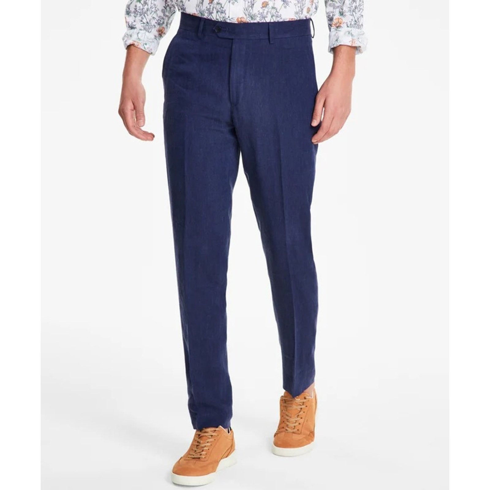 Bar III Bar III Men's Blue Wool Blend Slim-Fit Dress Pants 30W 32L Size US 30 / EU 46 - 1 Thumbnail