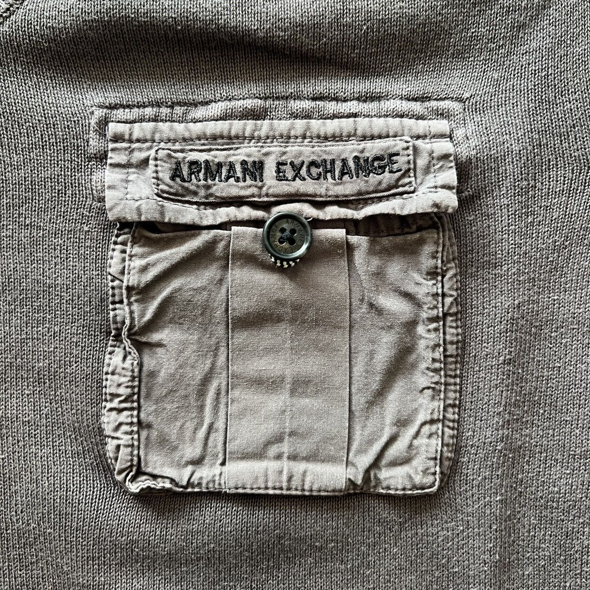 Armani Exchange Vintage 00s Armani Exchange Military Pocket Knit Size US M / EU 48-50 / 2 - 4 Thumbnail
