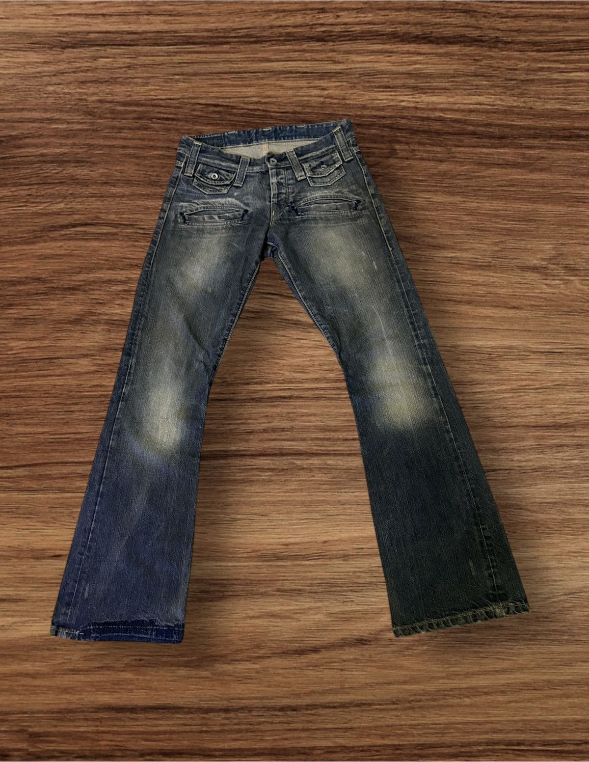 Designer × G-Star 🔥Flare🔥🔥G-STAR RAW Multipocket Distressed Flare Denim Size US 30 / EU 46 - 1 Thumbnail