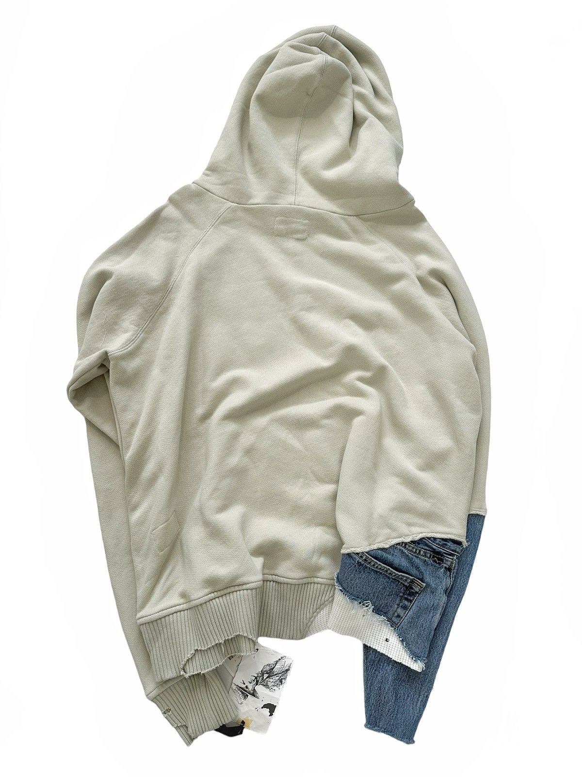 Greg Lauren Size 4 Sample Painted Mint Fragment Hoodie Size US XL / EU 56 / 4 - 4 Thumbnail