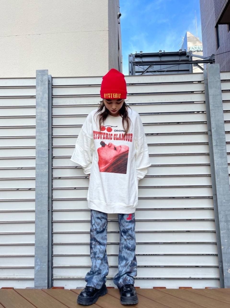 Hysteric Glamour Hysteric Glamour Woman Cherry Rough Oversized Sweatshirts Size US M / EU 48-50 / 2 - 1 Thumbnail