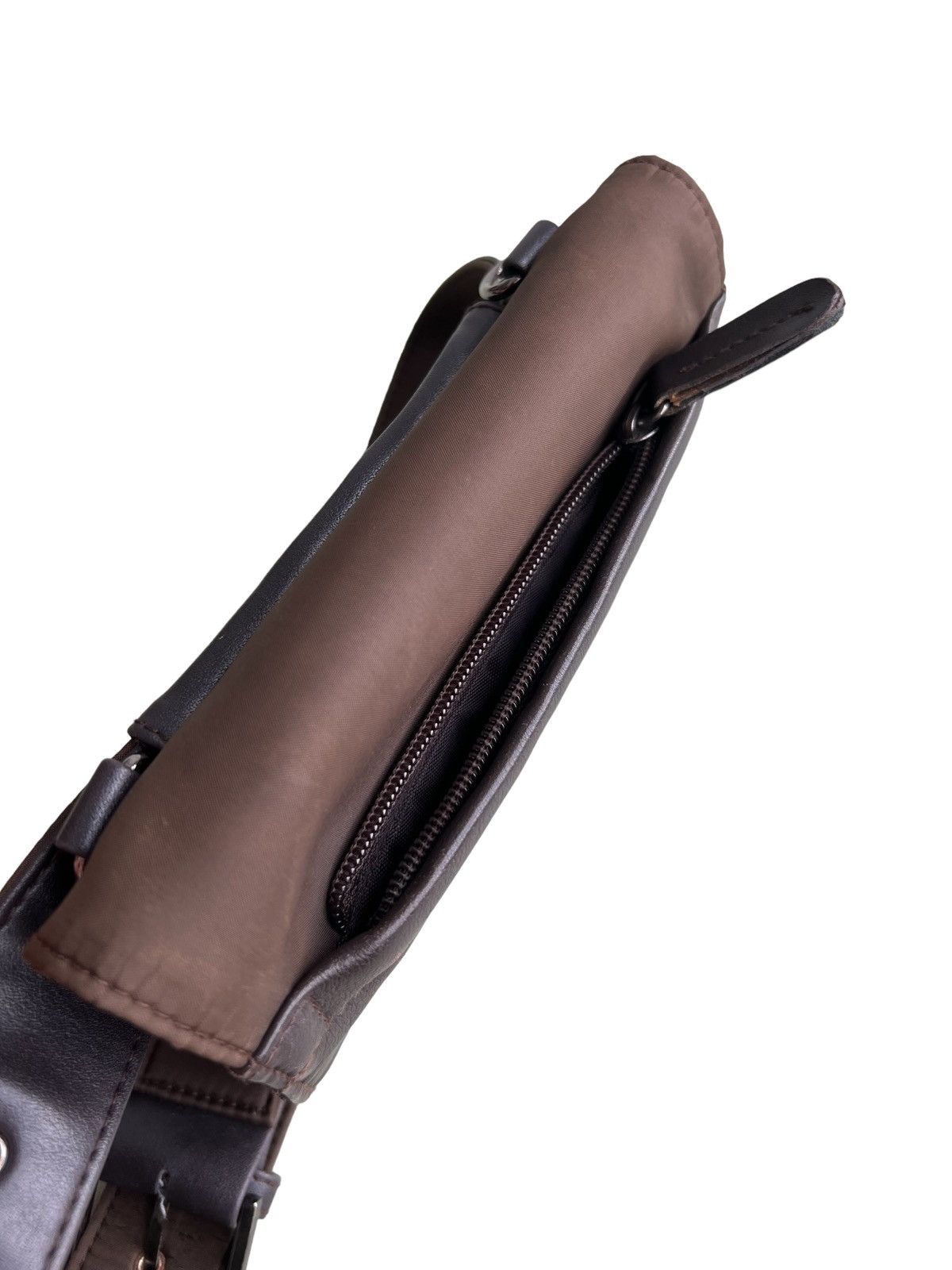 Yohji Yamamoto Yohji Yamamoto Y'saccs Leather Nylon Crossbody Tactical Bag Size ONE SIZE - 9 Thumbnail