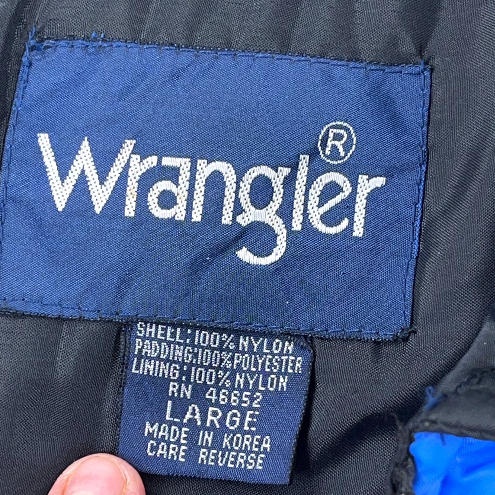 Wrangler Vintage Wrangler Puffer Vest Men Large Black Blue Jacket Western Gorpcore 90s Size US L / EU 52-54 / 3 - 4 Thumbnail