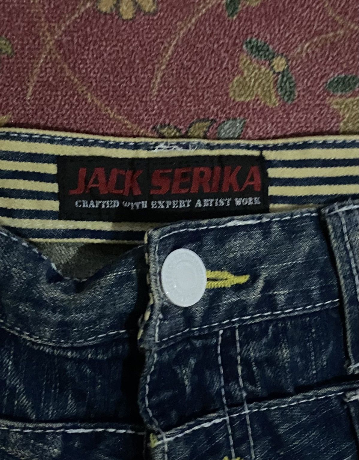 Hysteric Glamour Vintage Jack Serika Double Waist Lightning Style Size US 33 - 11 Thumbnail