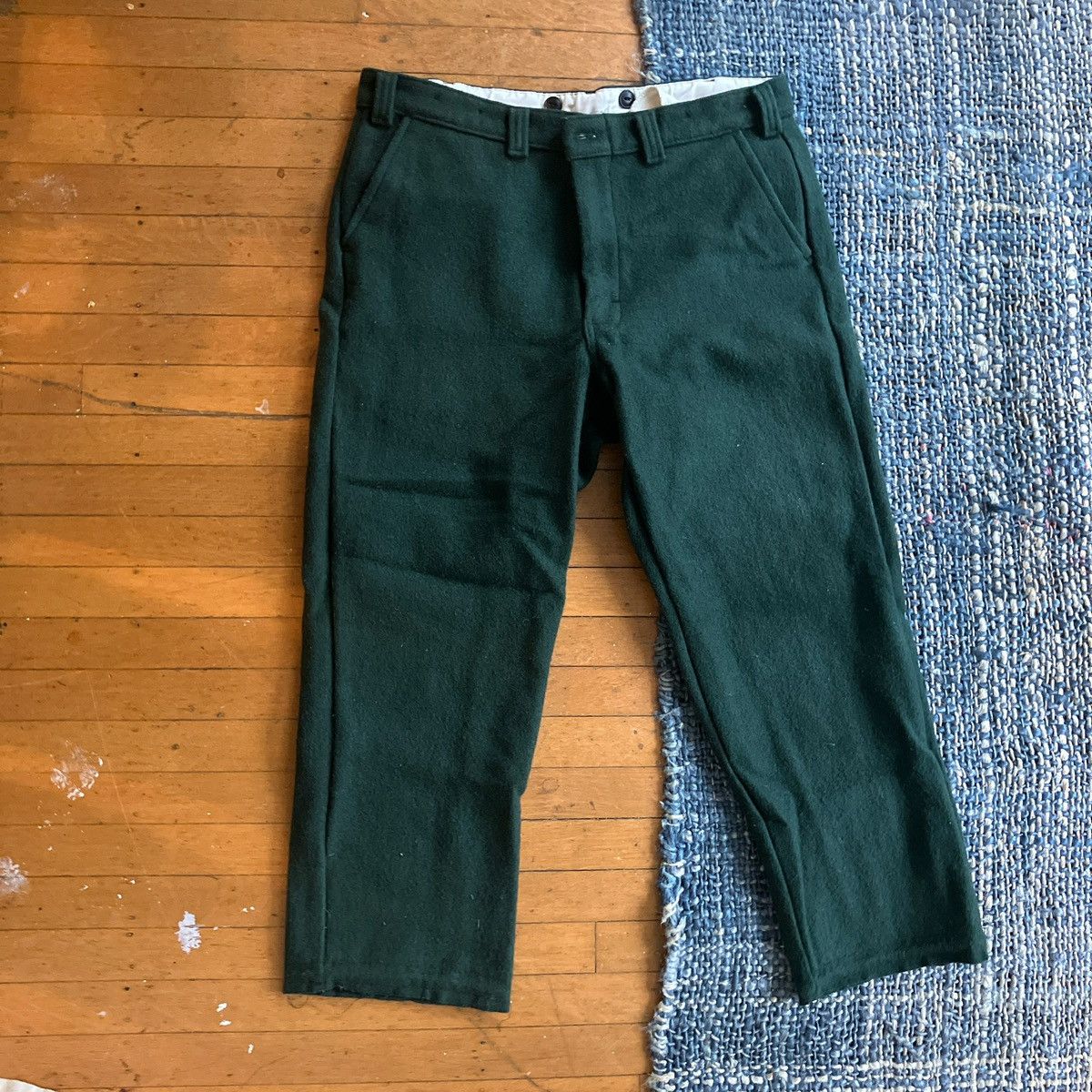 Other Vintage green wool pants Size US 30 / EU 46 - 1 Thumbnail