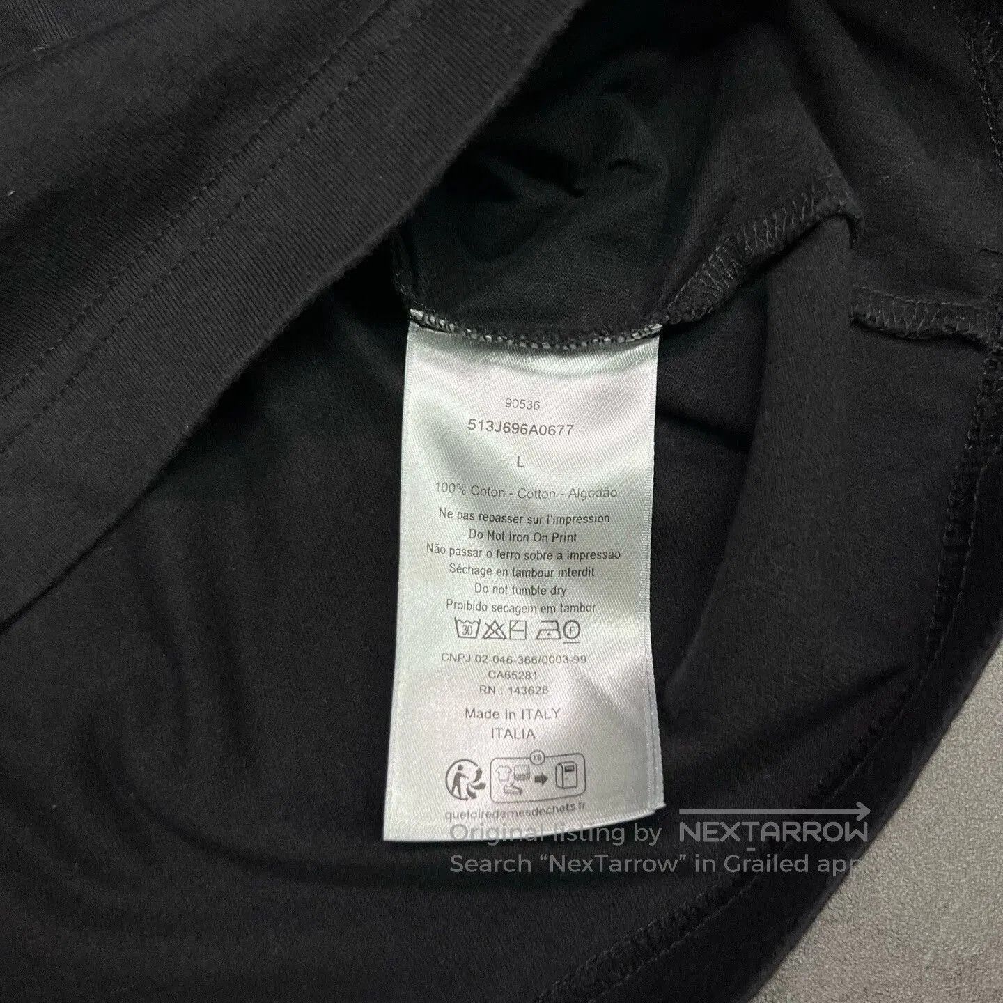 Dior dior black short sleeve velvet print tee. Size US L / EU 52-54 / 3 - 5 Thumbnail