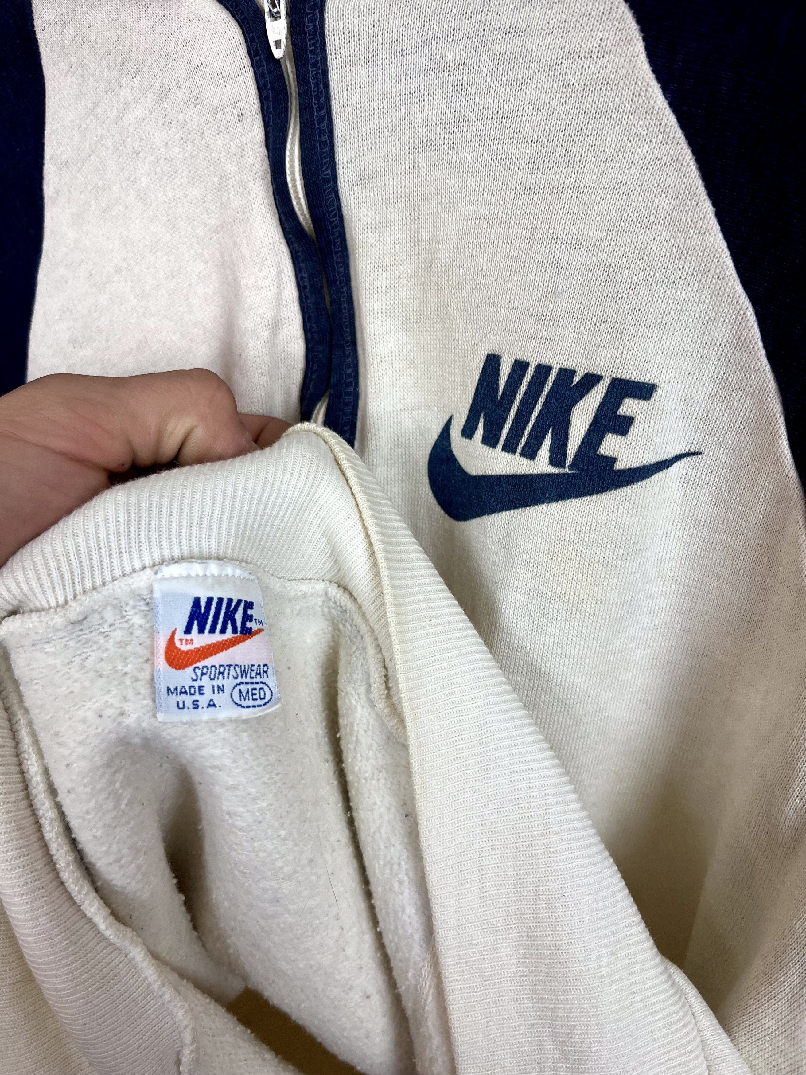 Nike Nike Sportswear 70s Orange Tag 1/4 Zip Hoodie Size US M / EU 48-50 / 2 - 1 Thumbnail
