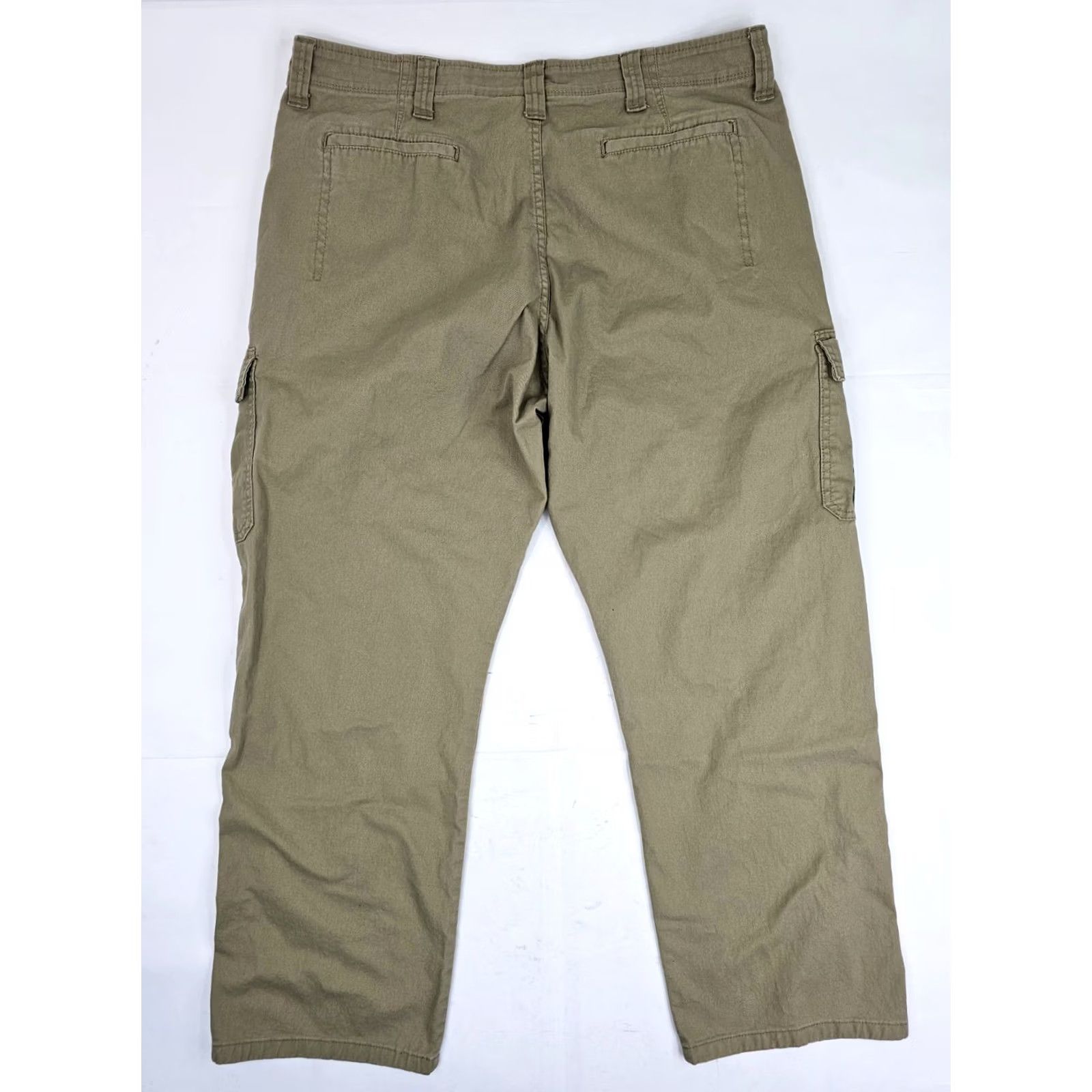Wrangler Wrangler Relaxed Fit Cargo Stretch Workwear Cotton Pants – Men 38x32 Beige, 38x29 Fit, Cargo Pocket, Straight Leg, Cotton Spandex, Work Pants Size US 38 / EU 54 - 8 Thumbnail