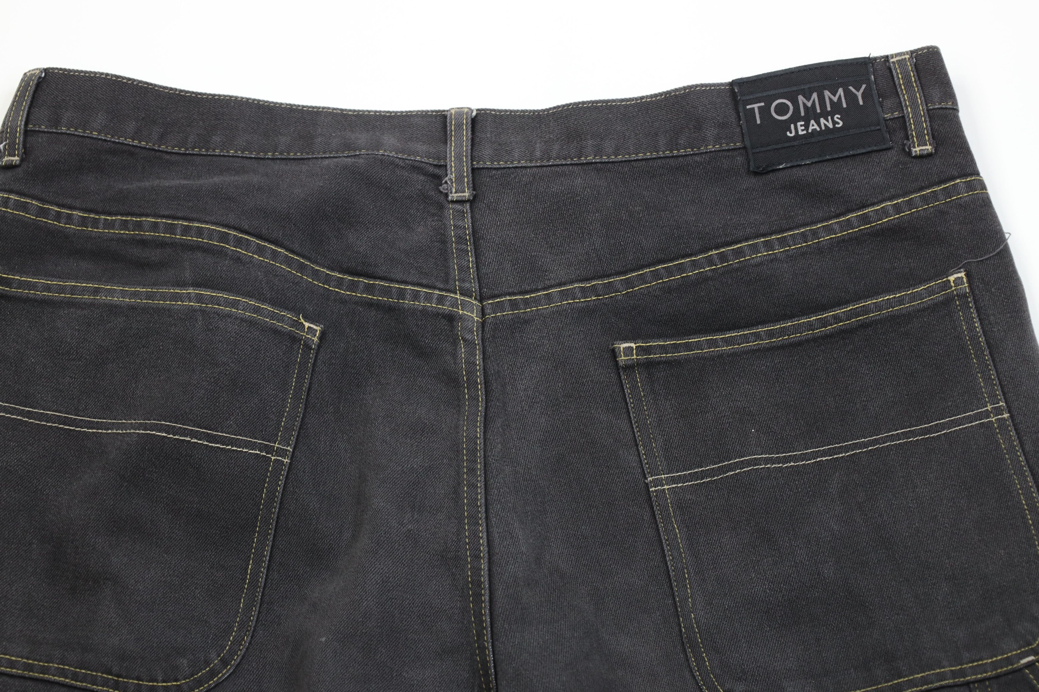 Tommy Hilfiger Vintage 90s Tommy Hilfiger Fit Wide Leg Denim Jeans Black Size US 40 / EU 56 - 12 Thumbnail