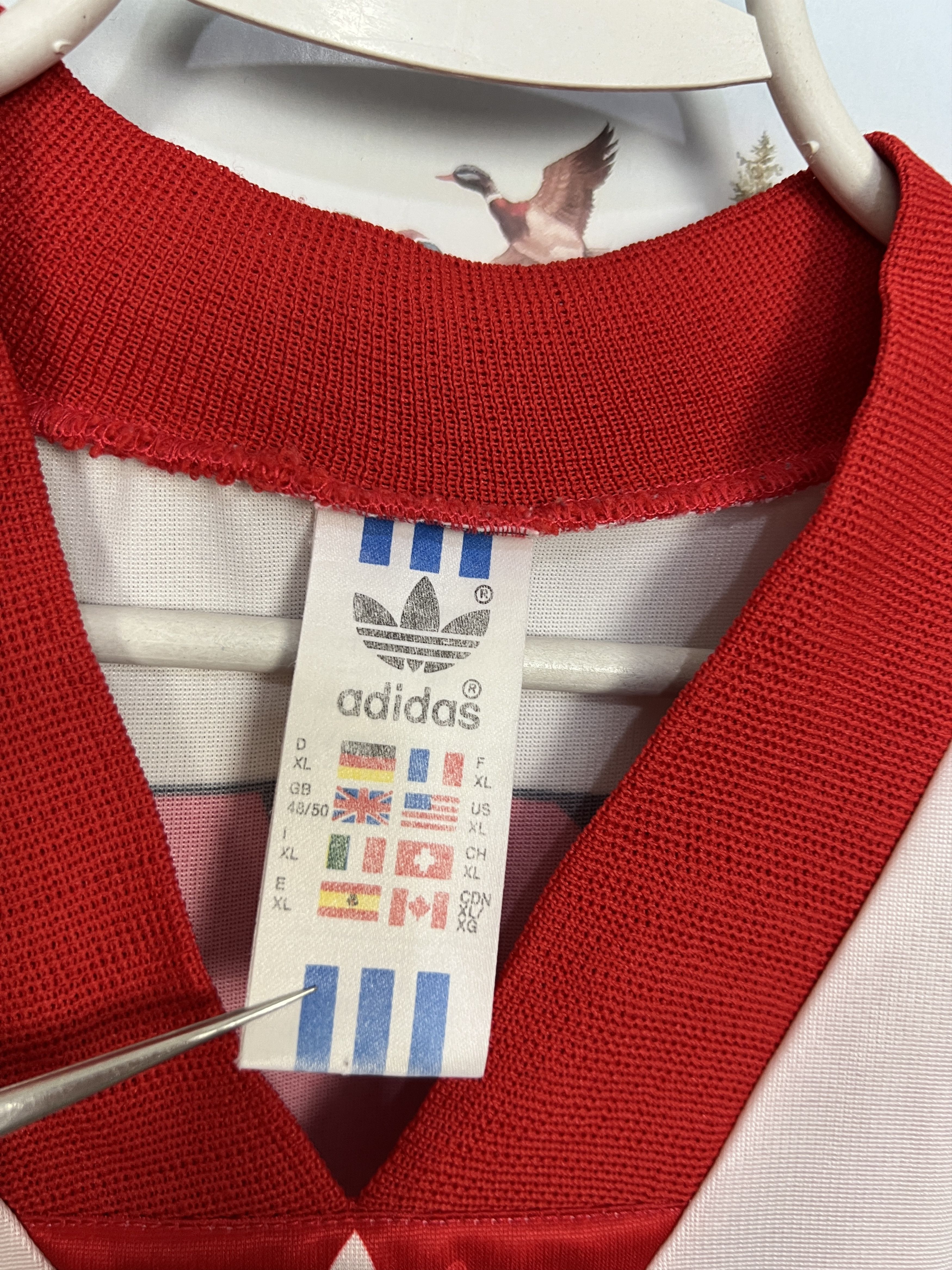 Adidas Vintage 90's Football Template Shirt Soccer Jersey Trikot Size US L / EU 52-54 / 3 - 7 Thumbnail