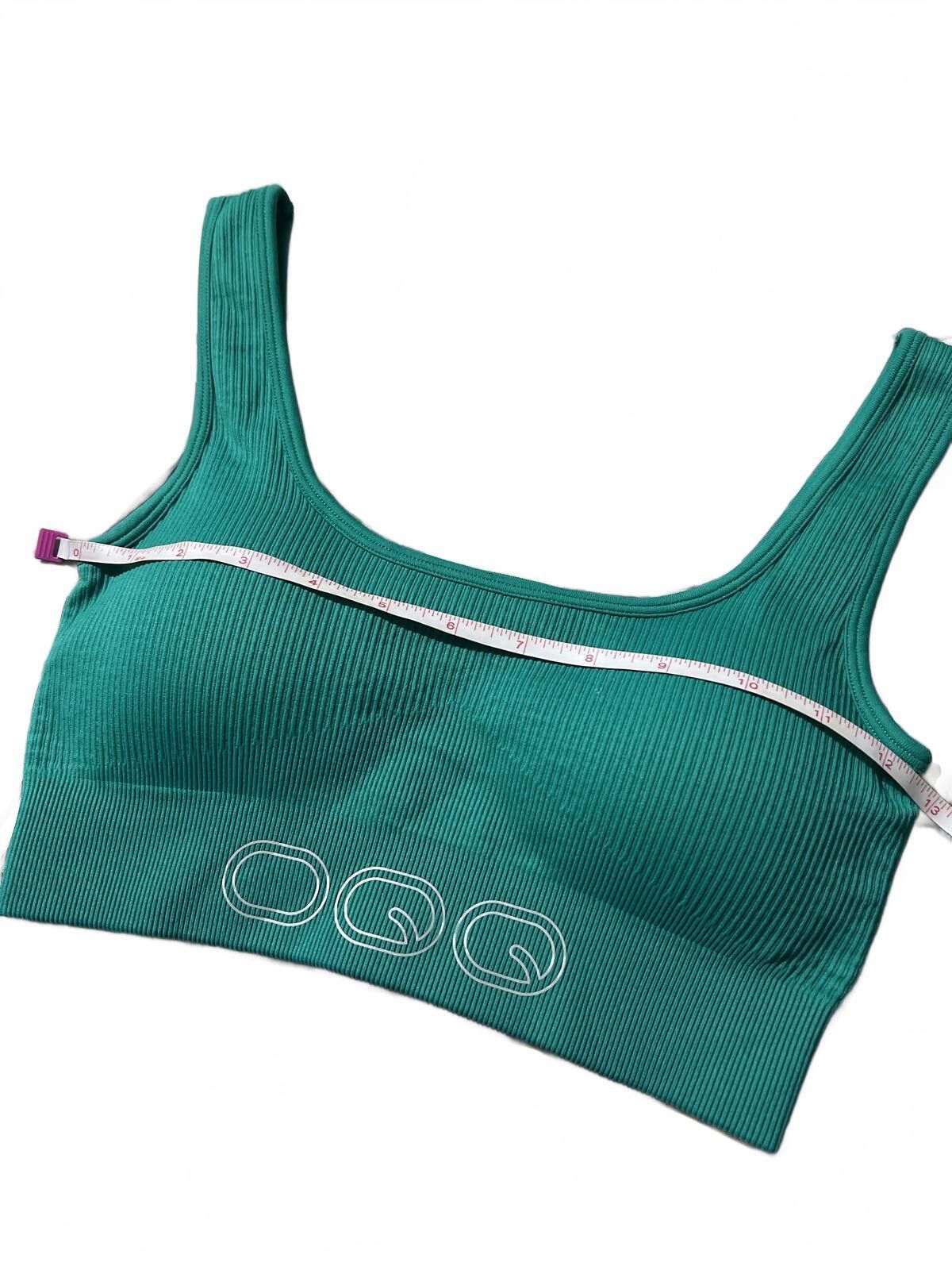 Other OQQ Seamless Ribbed Sports Bra in Teal Green Size 28" / US 6 / IT 42 - 3 Thumbnail