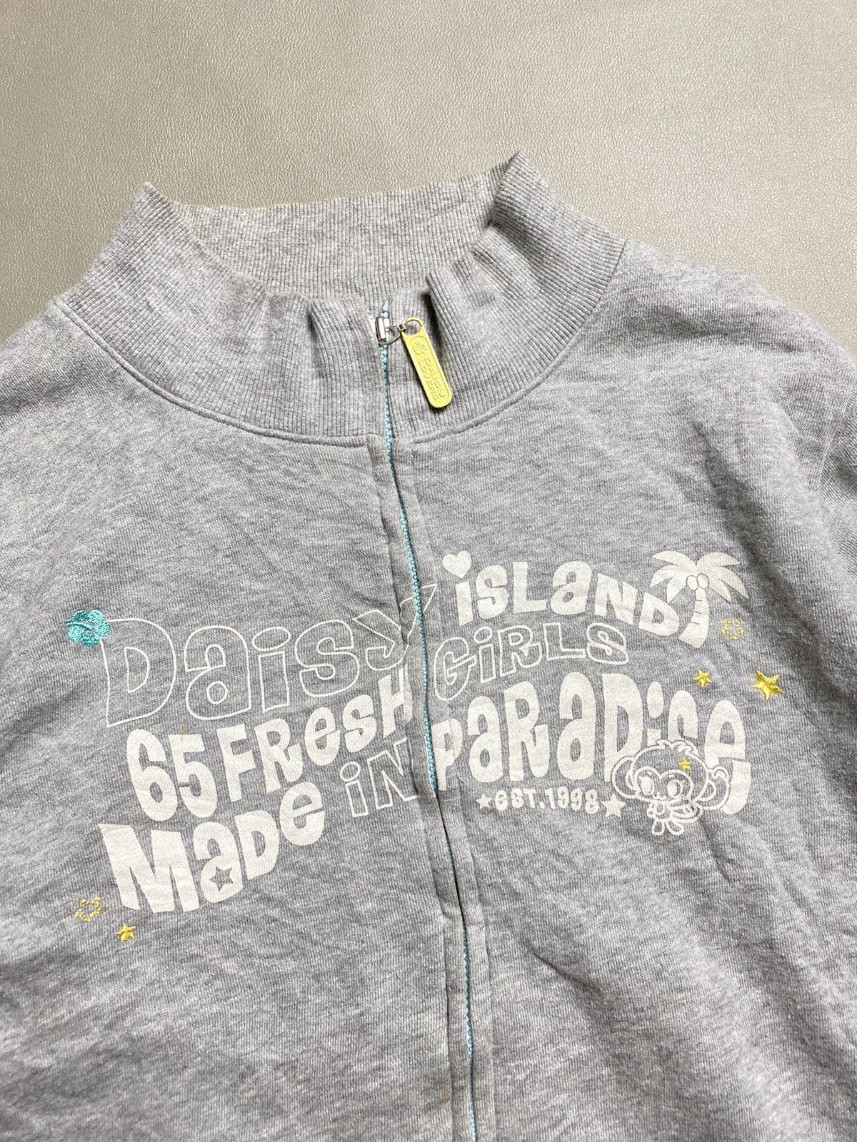 Angel Blue × Hysteric Glamour × Japanese Brand Y2K Daisy Lovers Zip Sweater Size L / US 10 / IT 46 - 2 Thumbnail