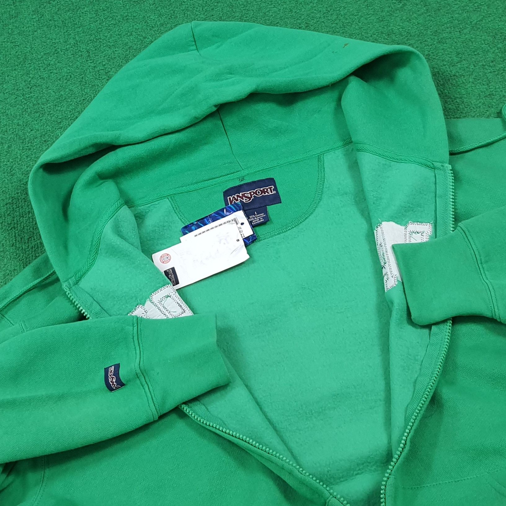 Jansport Vintage University of Notre Dame Zip Up Hoodie C287N28 Size US L / EU 52-54 / 3 - 5 Thumbnail