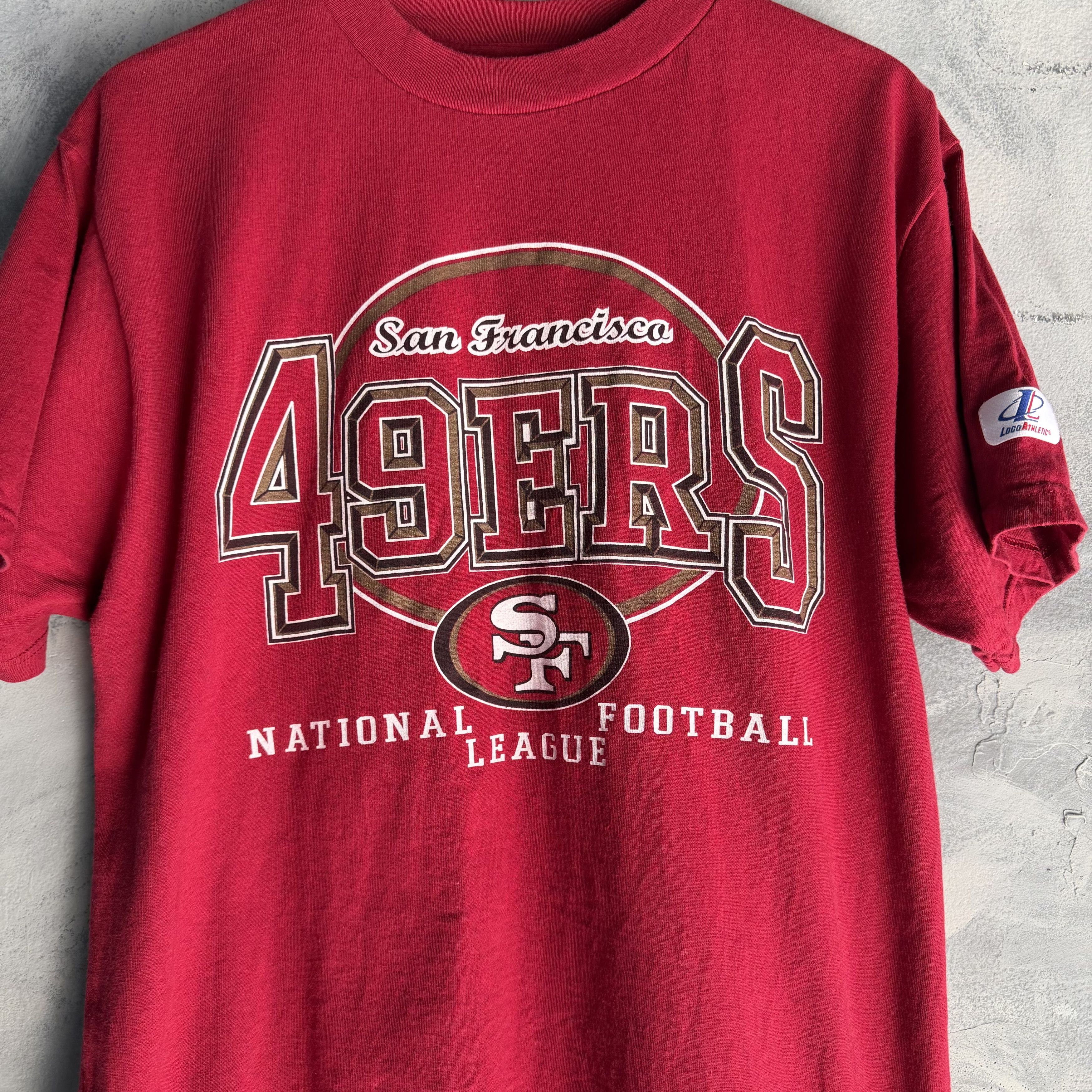 Logo Athletic Vtg San Franciso 49ers T Shirt Red Logo Athletic NFL SL 90s Size US M / EU 48-50 / 2 - 2 Thumbnail