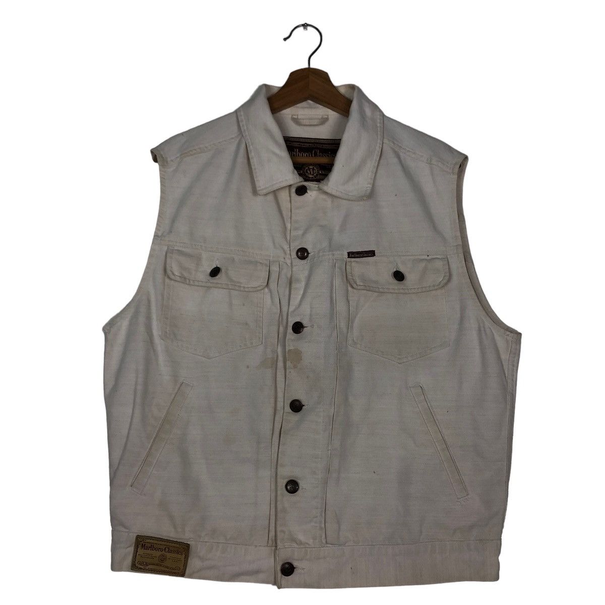 🔥Vtg Utility Vest Jacket Marlboro Classic