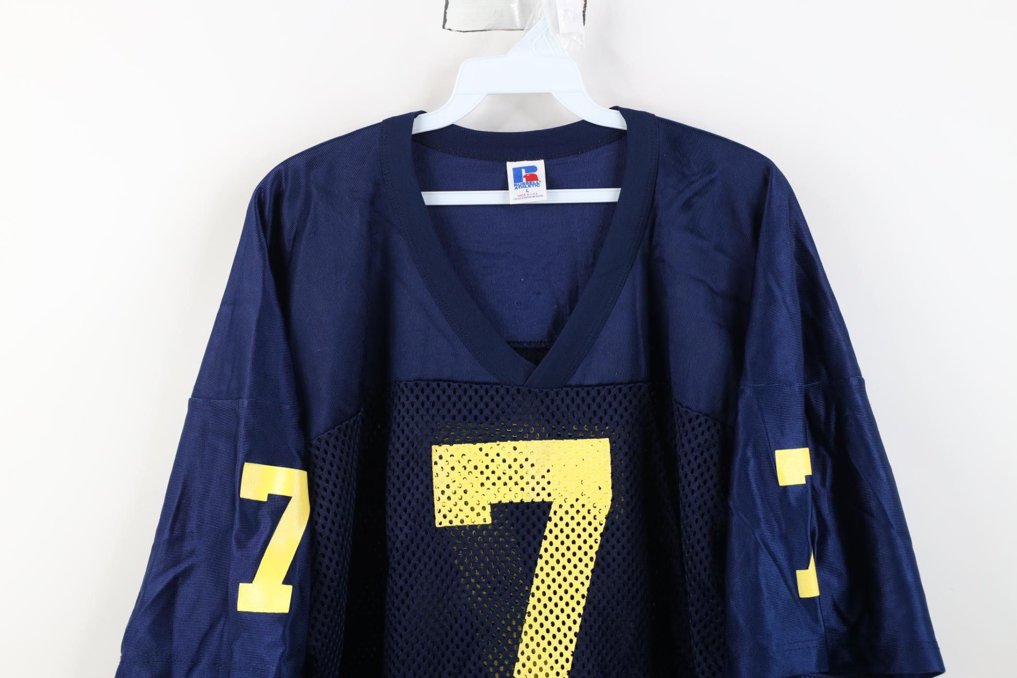 Russell Athletic Vintage 90s Russell Athletic University of Michigan Jersey Size US L / EU 52-54 / 3 - 2 Thumbnail
