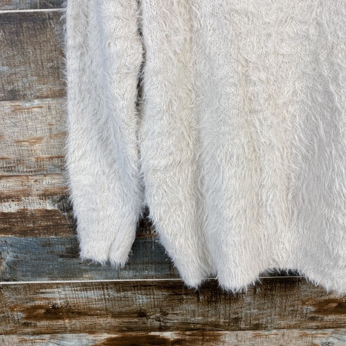 Homespun Knitwear DL GU White Mohair fur shaggy Knitwear #C1099 Size M / US 6-8 / IT 42-44 - 15 Thumbnail