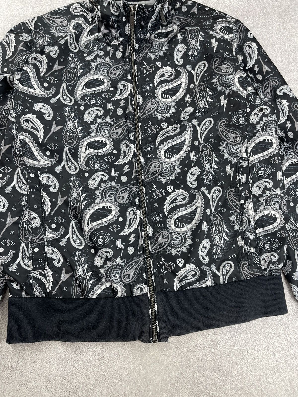 John Galliano John Galliano Kids Collection Paisley Nylon Jacket Size 16 Size US XS / EU 42 / 0 - 5 Thumbnail